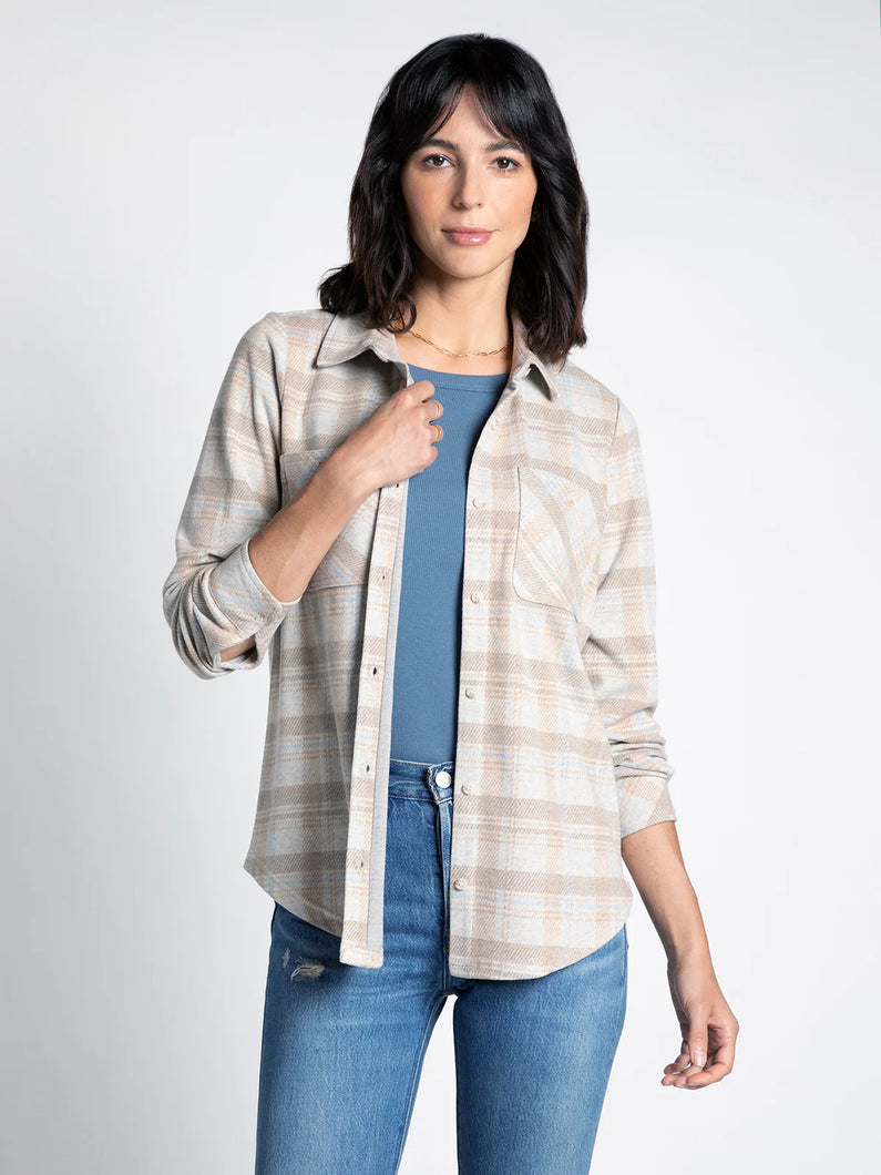 The Lewis Top in Blue Plaid