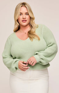 The Hailey Pullover Sweater in Cactus