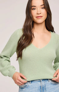 The Hailey Pullover Sweater in Cactus