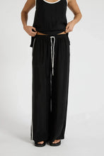 The Cupro Contrast Pant in Black