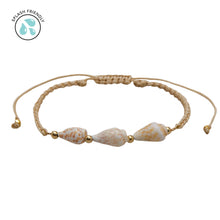 Sunbaked Braided Shell Bracelet