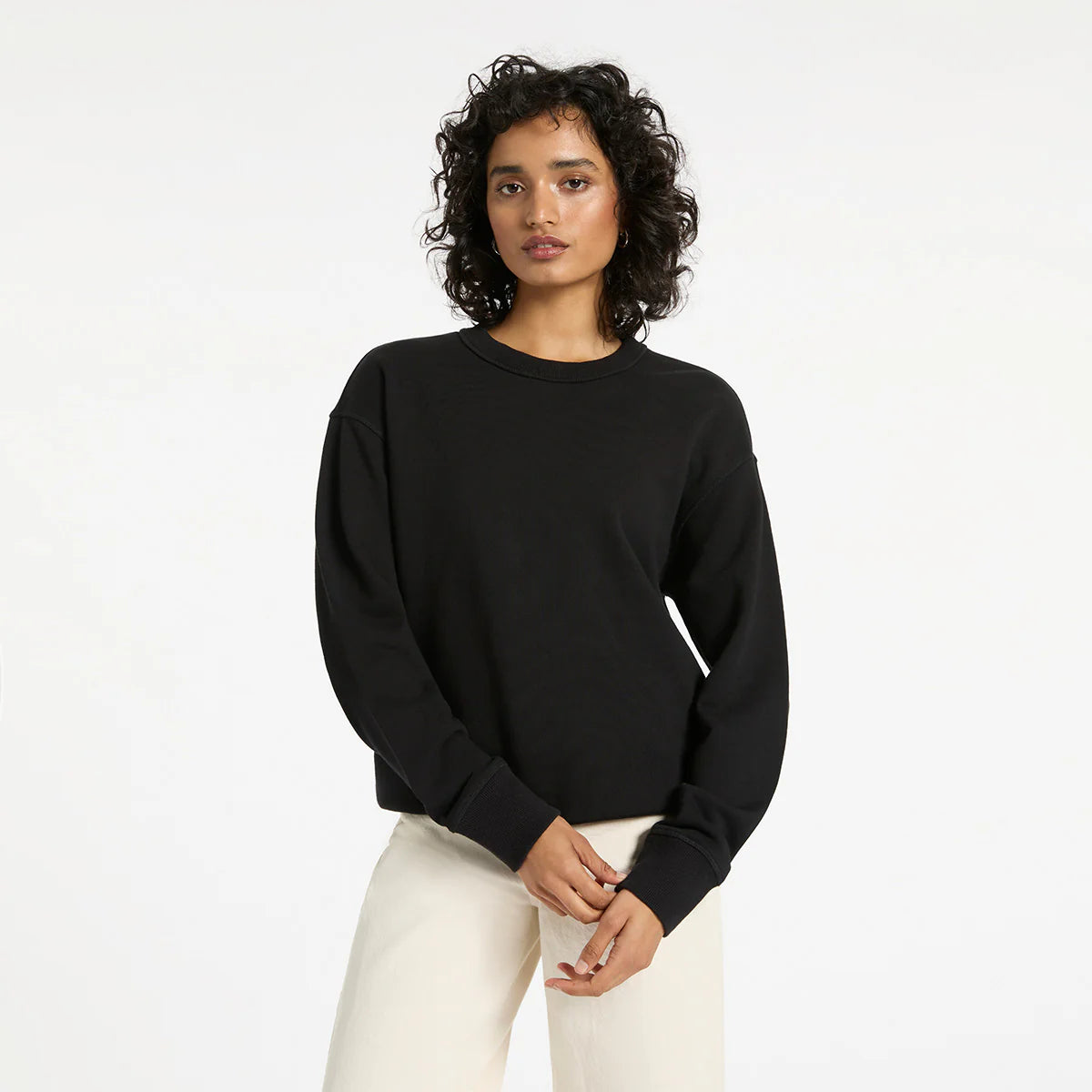 Could Be Nice - Women's Classic Crew in Soft Black