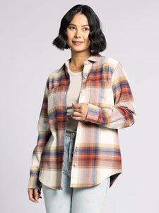 The Desiree Flannel Shirt in Multi Plaid