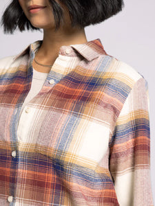 The Desiree Flannel Shirt in Multi Plaid