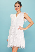 Taylor Eyelet Dress in White