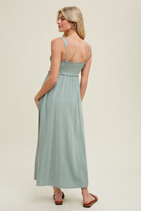 The Nova Maxi Dress in Sage