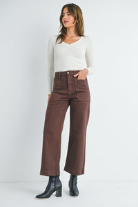 The Eve Utility Pant in Coffee Bean