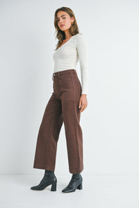 The Eve Utility Pant in Coffee Bean