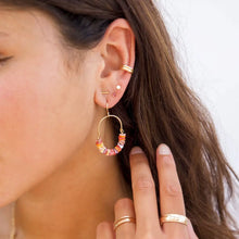 Ibiza Earrings | Spiny Oyster Gemstones
