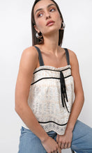 The Fionna Embroidery Eyelet Top in Cream