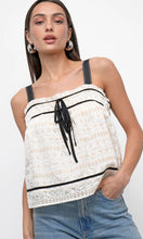 The Fionna Embroidery Eyelet Top in Cream