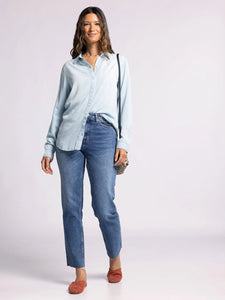 The Grace Shirt in Light Wash