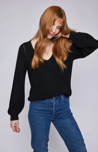 The Hailey Pullover Sweater in Black