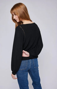 The Hailey Pullover Sweater in Black