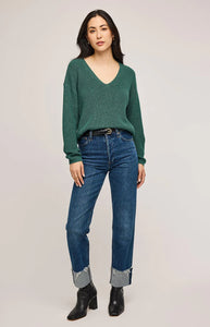 The Tucker Pullover Sweater in Heather Pine