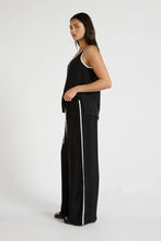 The Cupro Contrast Pant in Black