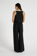 The Cupro Contrast Pant in Black