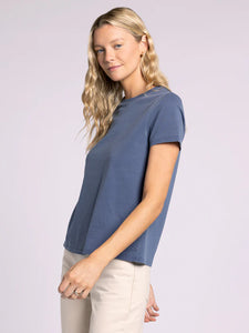 The Asher Tee in Vintage Indigo