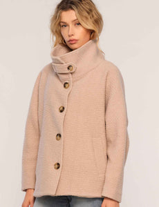 The Lena Coat in Bisque