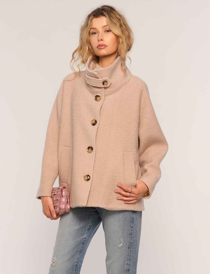 The Lena Coat in Bisque