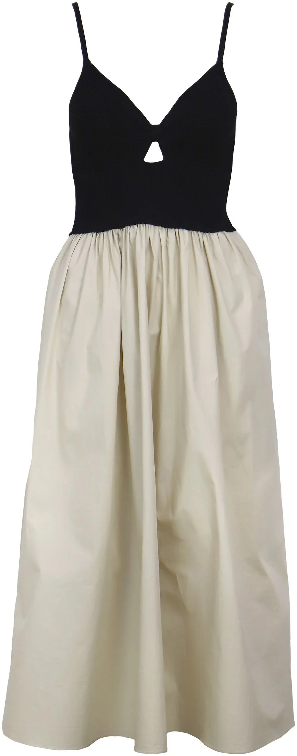 The Madrid Dress in Black Tan