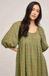 The Tallulah Mini Dress in Matcha