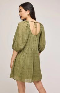 The Tallulah Mini Dress in Matcha