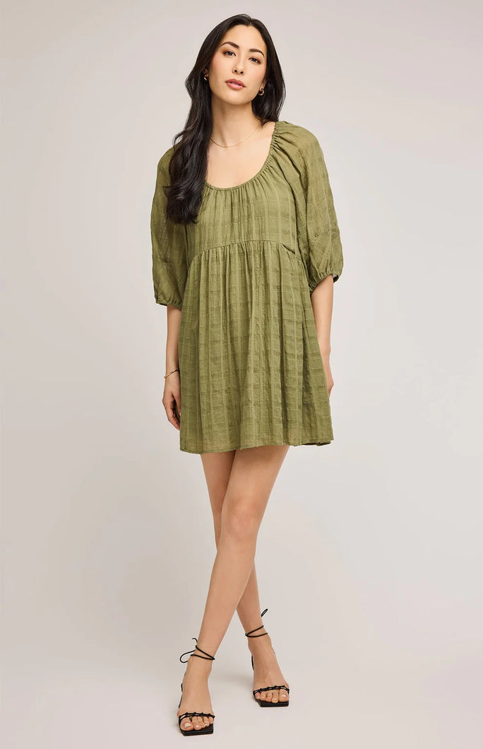 The Tallulah Mini Dress in Matcha