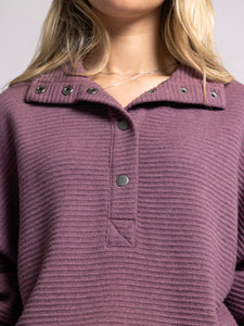 The Merrick Pull Over in Eggplant