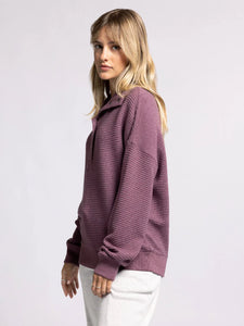 The Merrick Pull Over in Eggplant