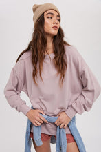 Low Tide Oversized Knit in Midnight Pink