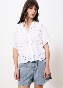 The Neda Top in Blanc