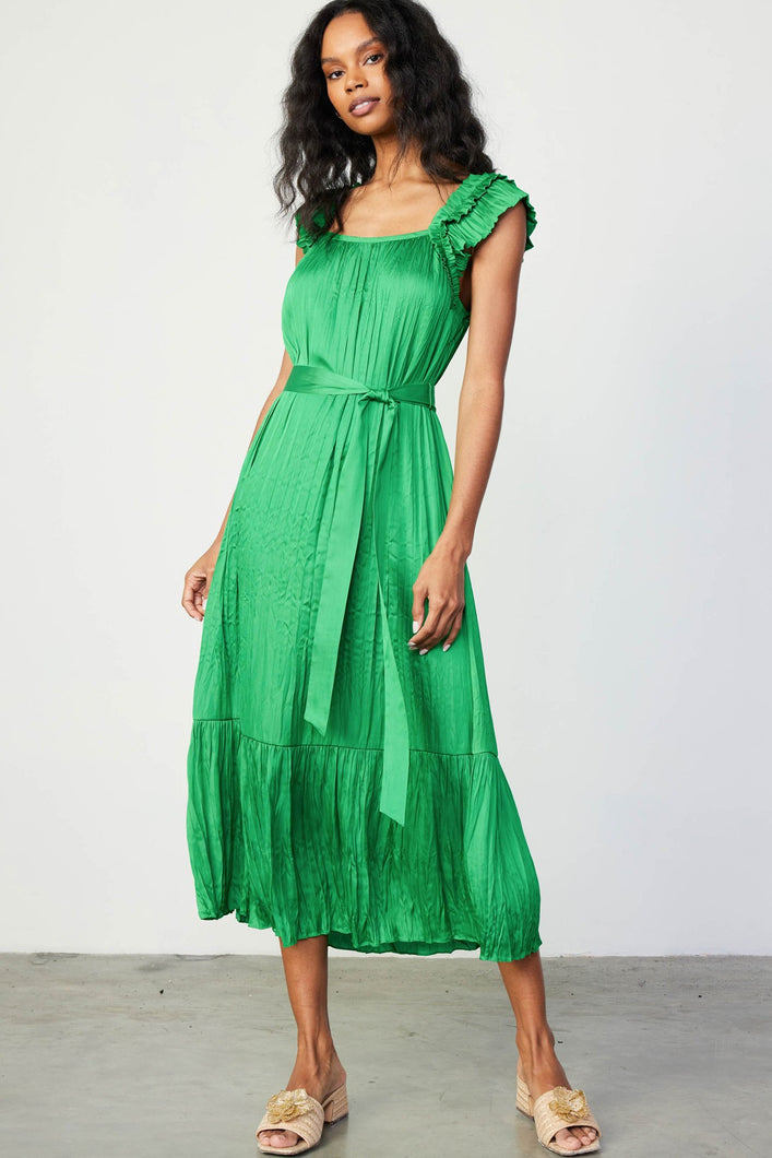 The Yumi Dress in Spring Green