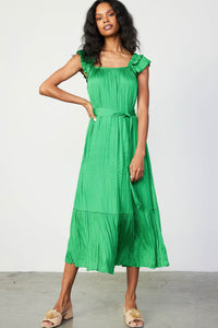 The Yumi Dress in Spring Green