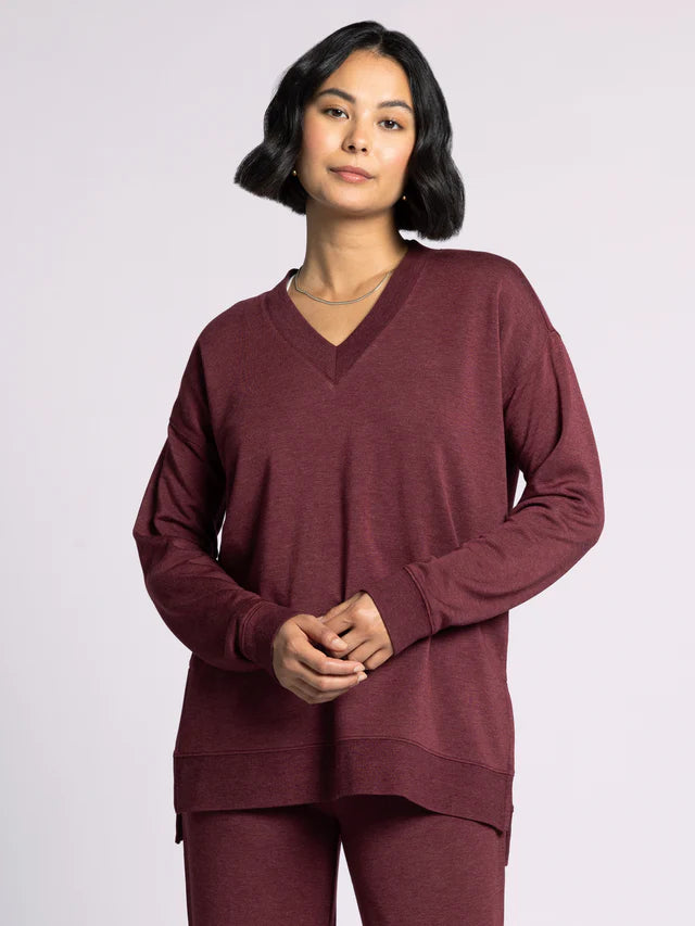 The Scarlett Top in Deep Cabernet