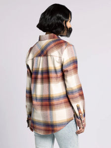 The Desiree Flannel Shirt in Multi Plaid