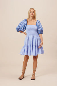 The Skya Dress in Blue