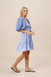 The Skya Dress in Blue