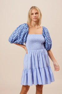 The Skya Dress in Blue