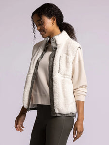 The Skylar Vest in Vetiver