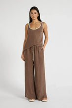 The Cupro Contrast Pant in Taupe