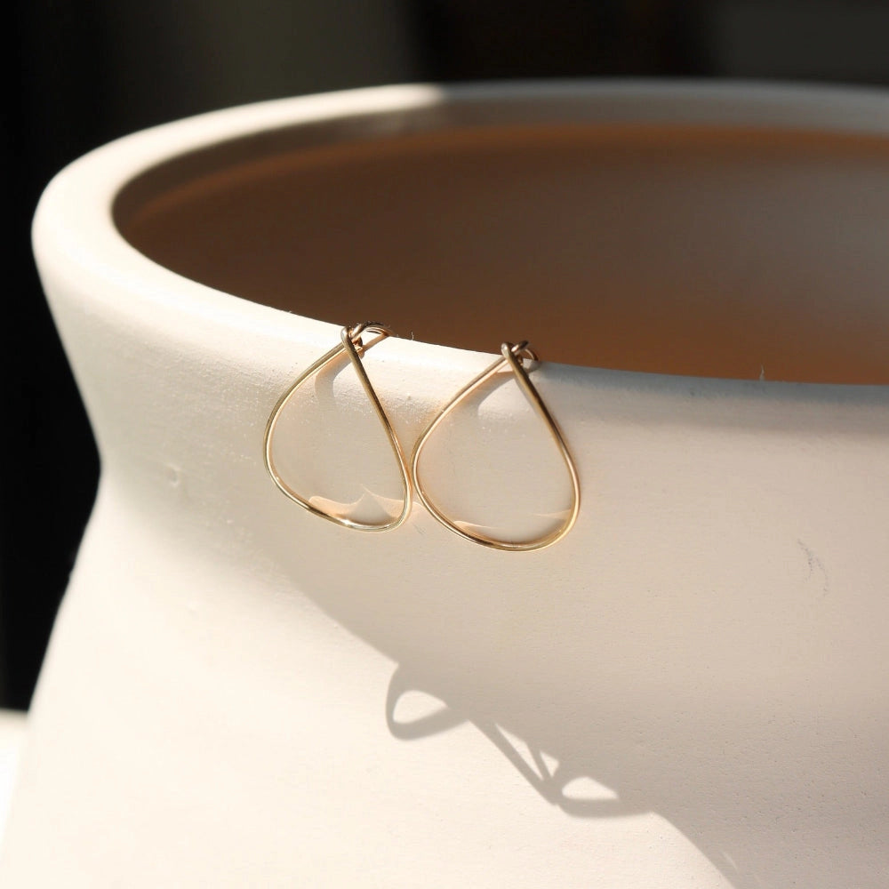Mini Teardrop Threaders | Sterling Silver