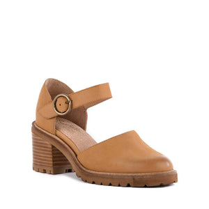 Lock and Key Mary Jane Heel in Tan