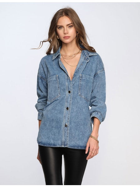 The Tasya Shirt in Dark Denim