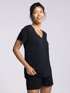 The Tatiana Tee in Black