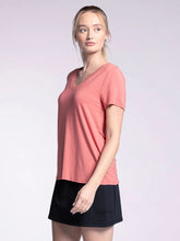 The Tatiana Tee in Coral Rose