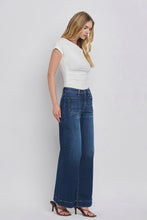 The High Rise Wide Trouser Jean in Dark Denim - Flying Monkey