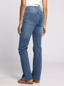 The Jude Mid Rise Boot Cut in Dark Wash