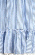 The Evelyn Dress in Chambray White Stripe