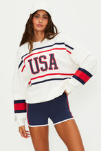 The Devyn Oversized Sweatshirt in Firework Colorblock